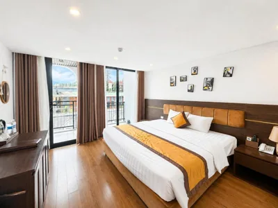 Habitación Doble Deluxe con Balcón — Palette H&T Central Sapa Luxury Hotel